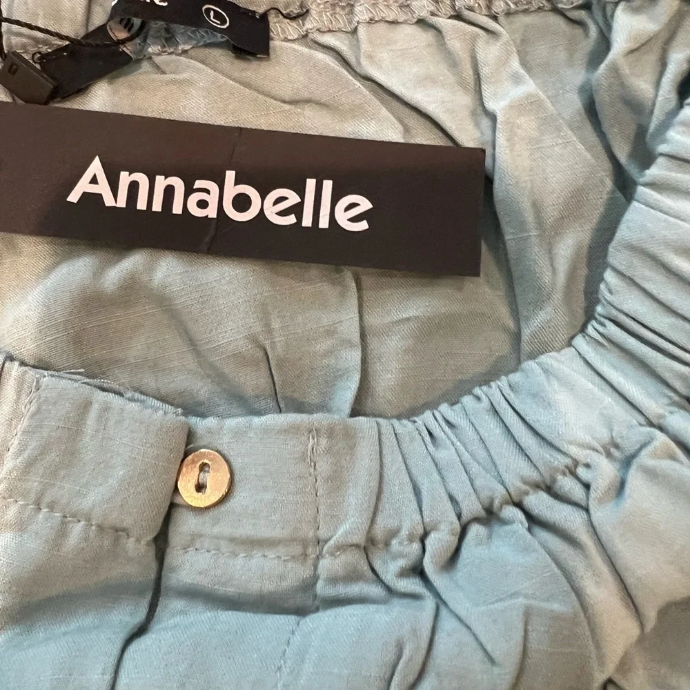 ANNABELLA  DRESS IN DUSTY BLUE SIZES S, M, L. M measurements are in the picture. - Picture 8 of 16